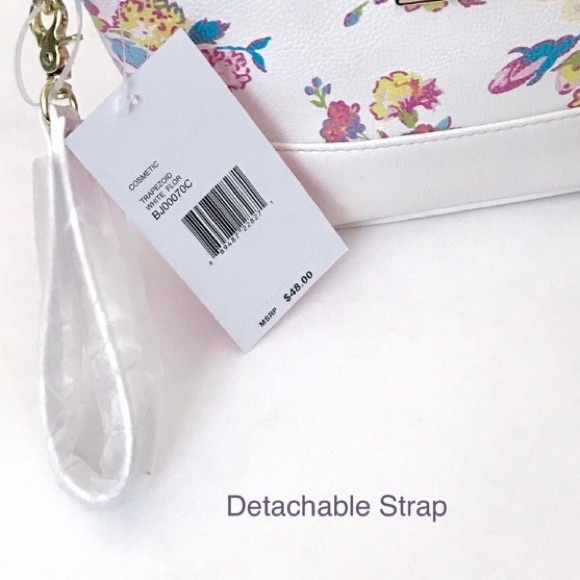 Betsey Johnson Versatile High Quality Floral Cosmetic /Wristlet Bag - Picture 3 of 9